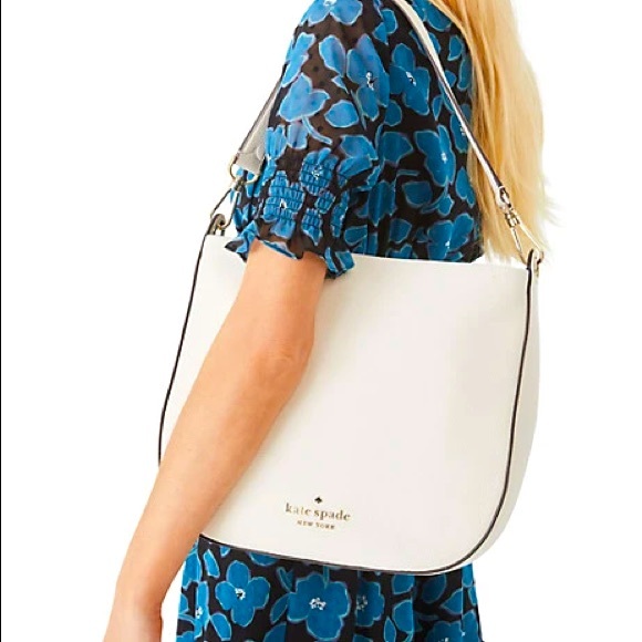 kate spade Handbags - KATE SPADE Lexy Shoulder Bag White Pebbled Leather NWT